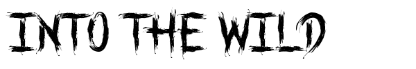 Into the Wild font preview
